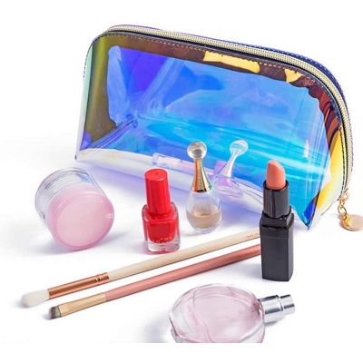 Custom logo wholesale makeup bag transparent waterproof