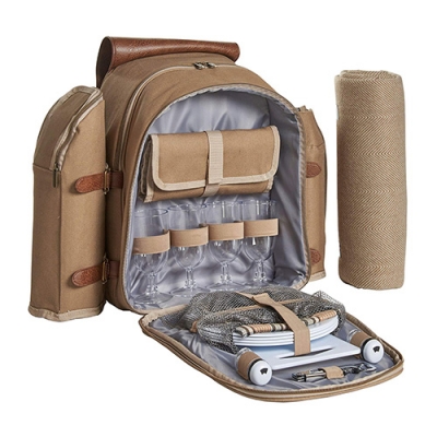 4 Person Picnic Backpack Cooler Bag