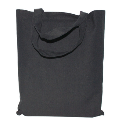 Black Canvas Custom Logo Shoulder Bag