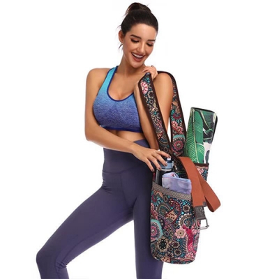 Canvas Yoga Mat Gym Shoulder Bag