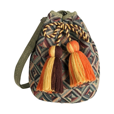 Color Tassel Mini Women Bucket Bag