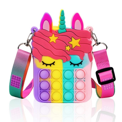 Unicorn Silicone Fidget Toys Silicone Backpack