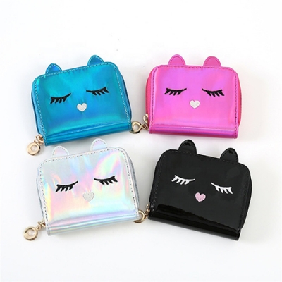 holographic wallet small coin purse