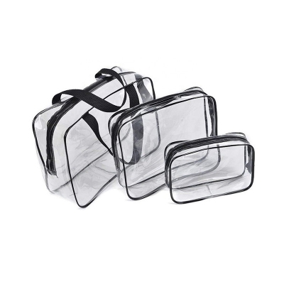 Custom logo wholesale makeup bag transparent waterproof